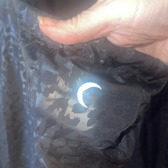 Zyia Active Black bomber jacket. Black Cheetah print. Windbreaker style. READ - Picture 8 of 16